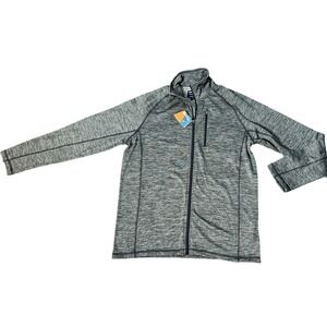 NWT Mountain Warehouse Heathered Full Zip Fleece Jacket‎ Gray Outdoor Adventure